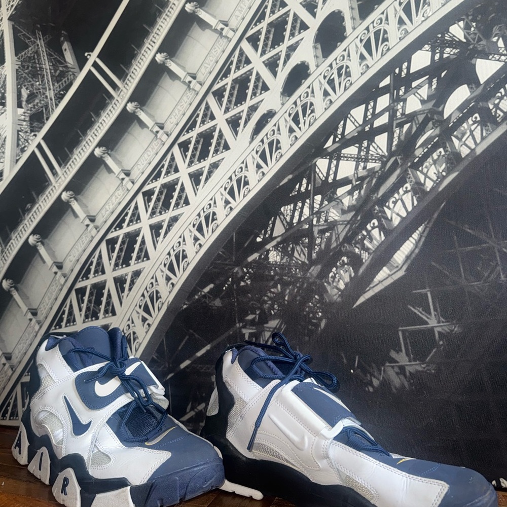 Nike Navy and White Athletic Shoes